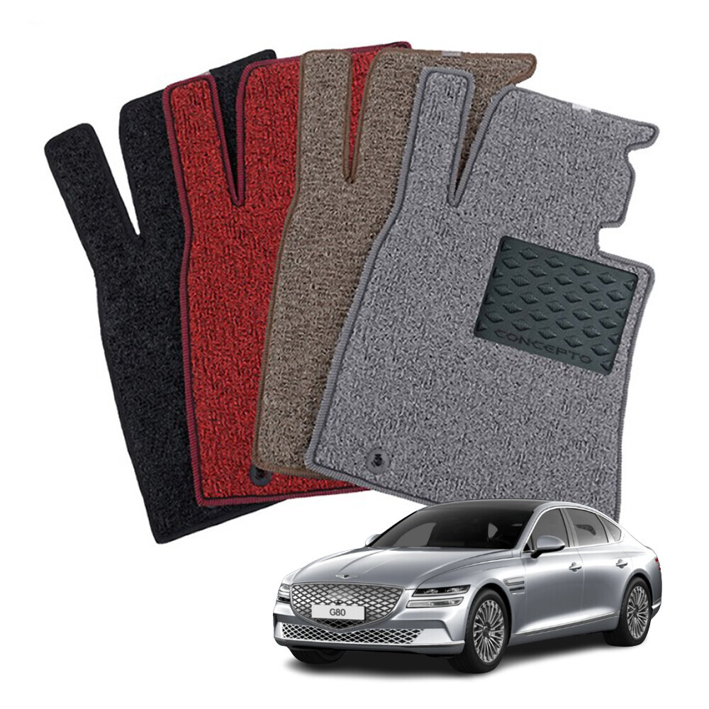 컨셉토디자인 엣지확장형 코일매트 제네시스 G80 일렉트리파이드 RG3 전기차 운전석1p