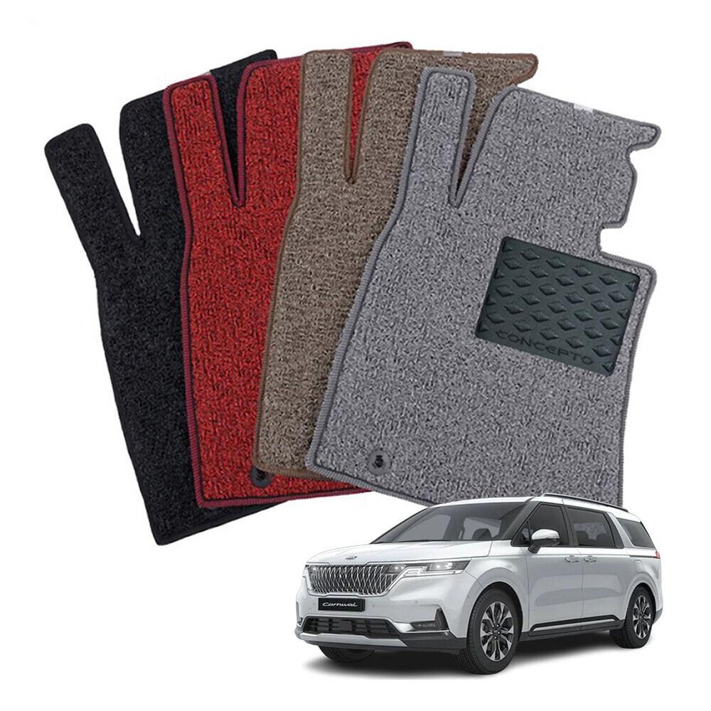 컨셉토디자인 엣지확장형 코일매트 4세대 카니발KA4 운전석1P