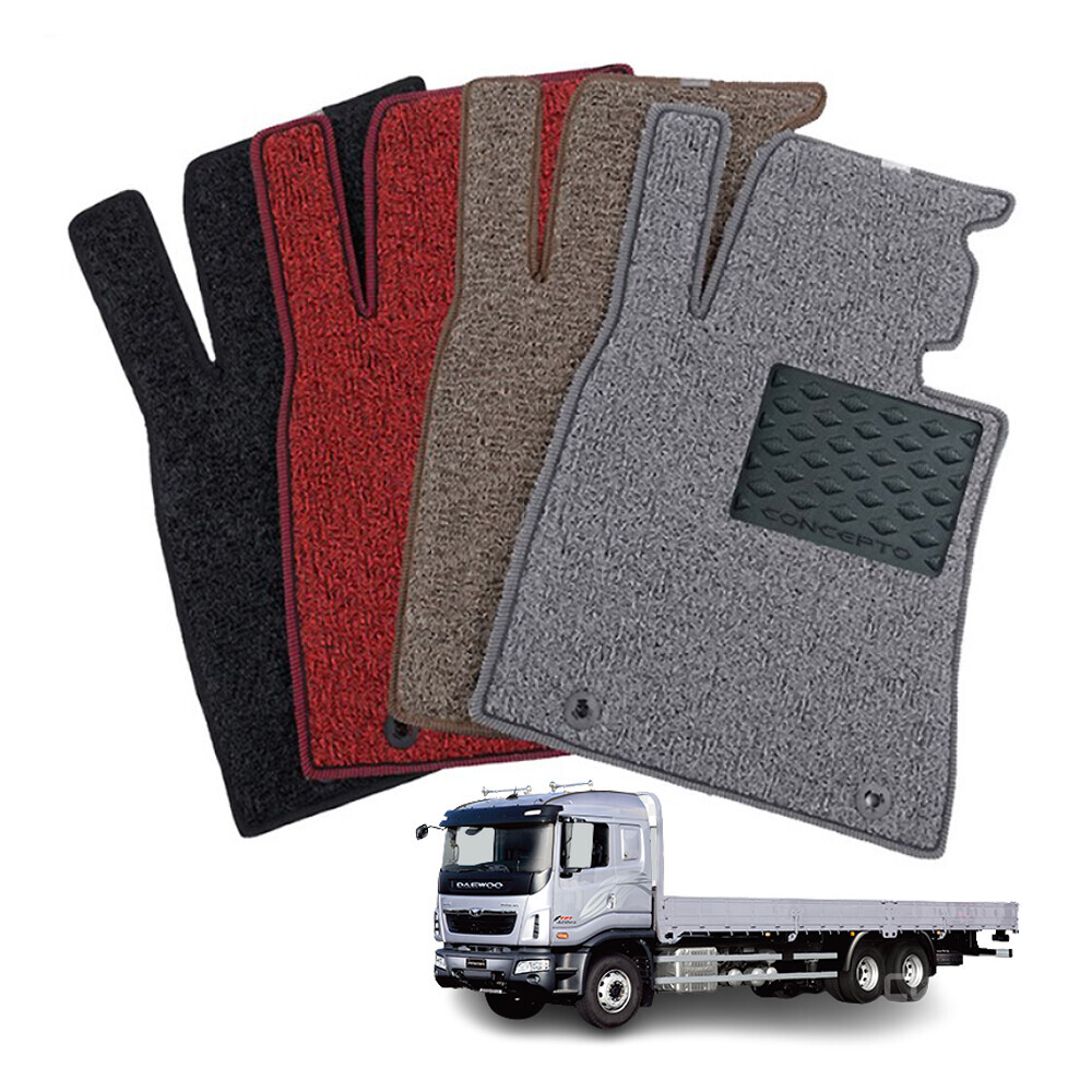 컨셉토디자인 엣지확장형 코일매트 대우 프리마 14톤 16.5톤 운전석1P