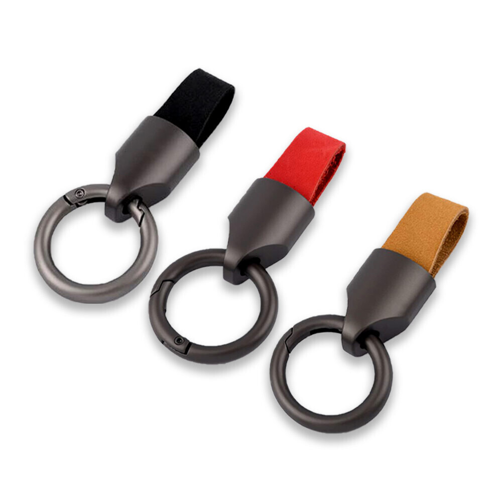 컨셉토 자동차 키링 천연가죽 스웨이드 원터치링 열쇠고리 스마트키고리