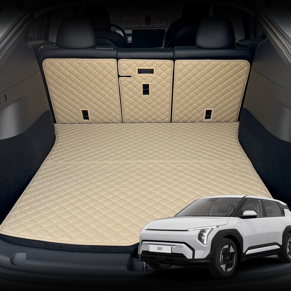 컨셉토 가죽 퀼팅 EV3 전용 등커버 트렁크매트 세트