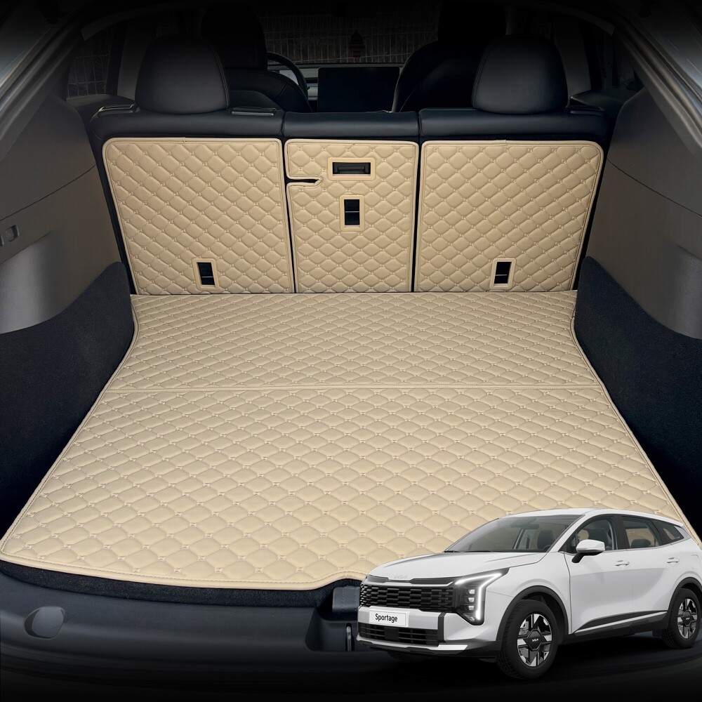 컨셉토 가죽 퀼팅 더 뉴 스포티지 NQ5 페이스리프트 전용 등커버 트렁크매트 세트