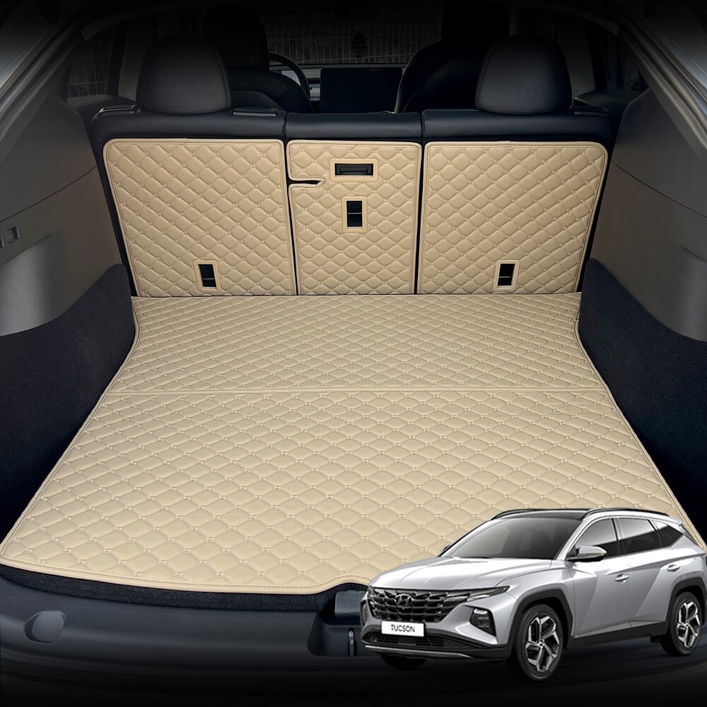 컨셉토 가죽 퀼팅 투싼 NX4 전용 등커버 트렁크매트 세트