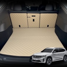 컨셉토 가죽 퀼팅 뉴 그랑 콜레오스 전용 등커버 트렁크매트 세트