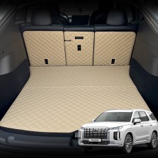 컨셉토 가죽 퀼팅 더뉴 팰리세이드 전용 3열 등커버 트렁크매트 세트 (2018~2024)