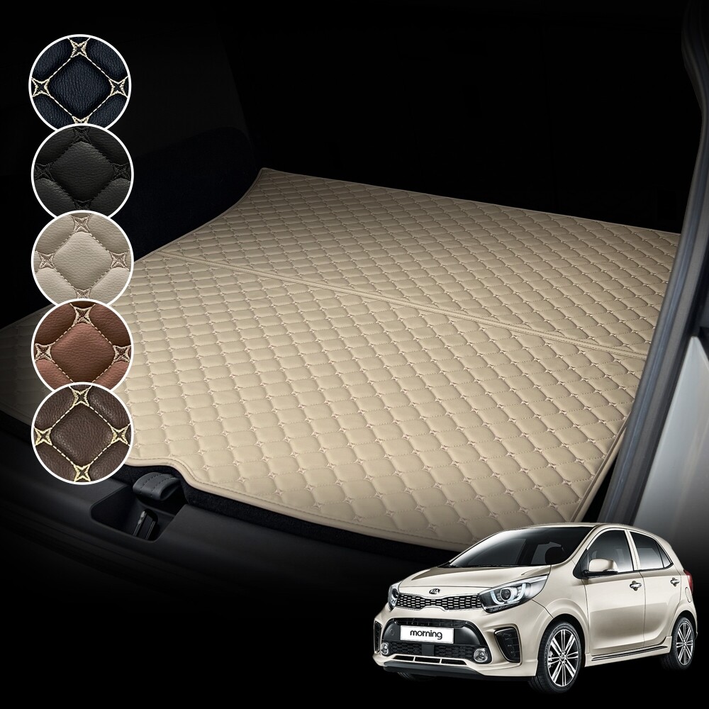 컨셉토 가죽 퀼팅 올뉴 모닝 전용 트렁크매트