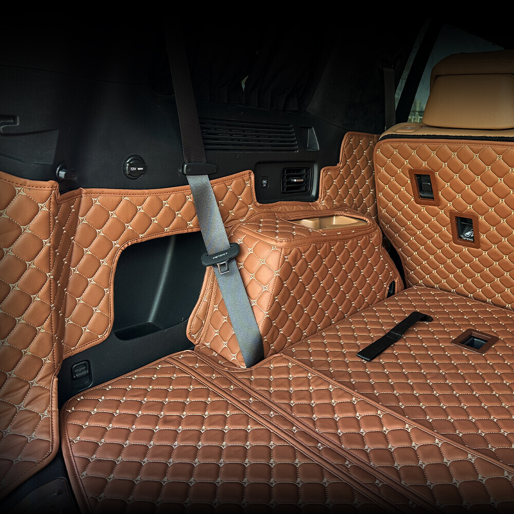 컨셉토 3D 가죽 퀼팅 싼타페MX5 전용 풀커버 사이드트렁크 매트 세트