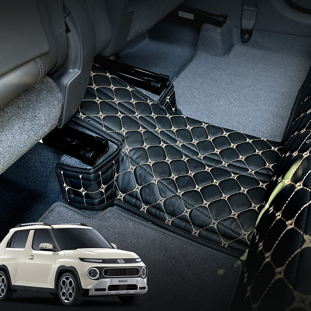 캐스퍼(더뉴 캐스퍼) 가솔린차량 전용 1열 2열 센터 콘솔 매트 (인스퍼레이션)