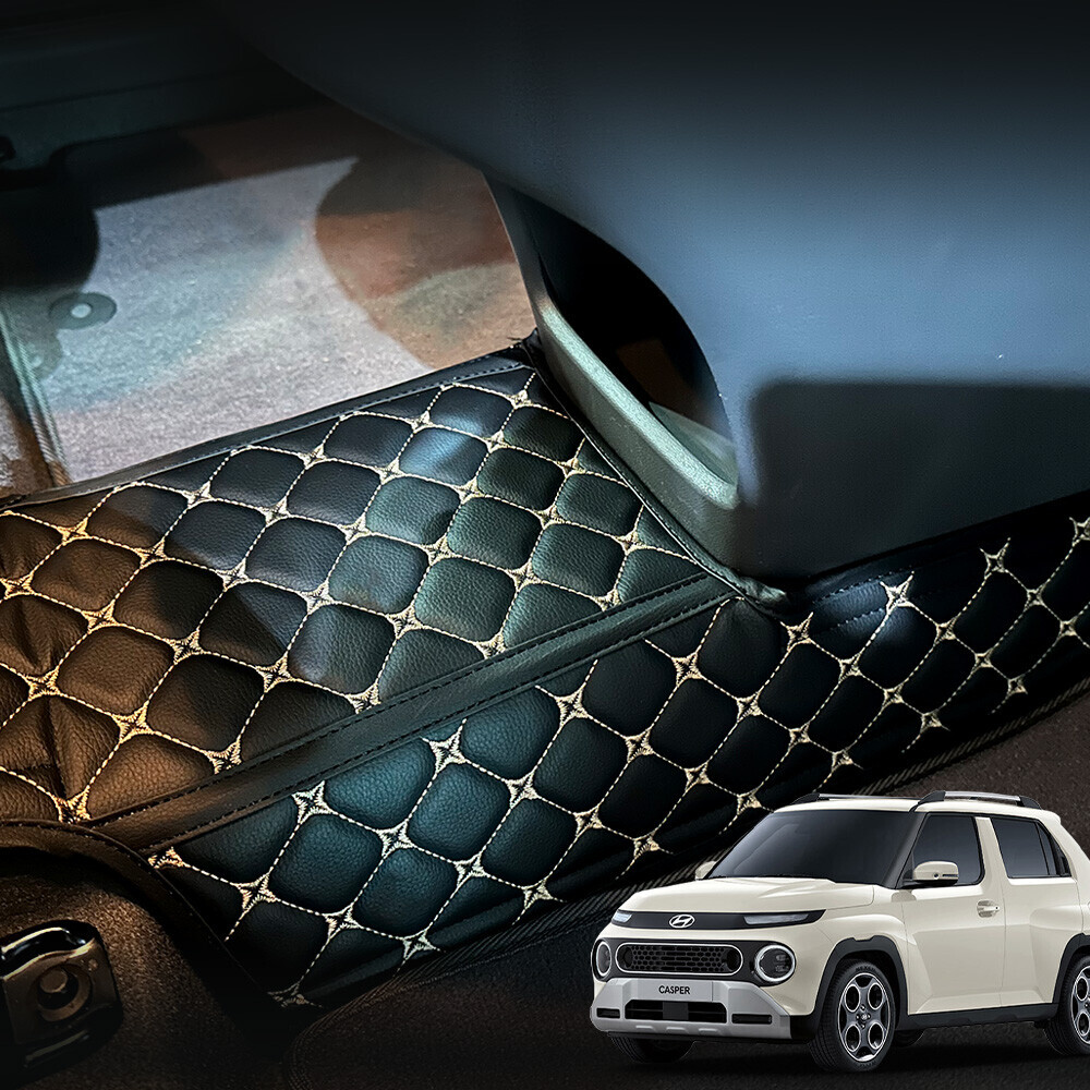 캐스퍼(더뉴 캐스퍼) 가솔린차량 전용 1열 2열 센터 콘솔 매트 (인스퍼레이션)