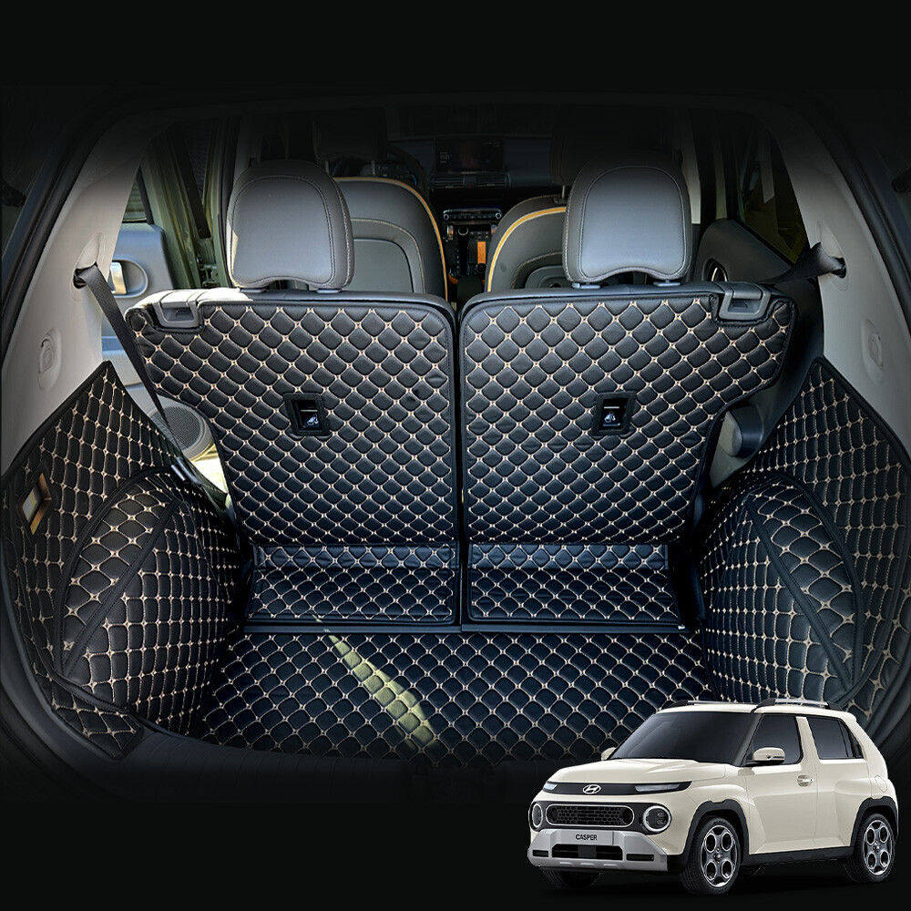 컨셉토 가죽 퀼팅 더뉴 캐스퍼(캐스퍼) 가솔린 전용 등커버 트렁크 매트