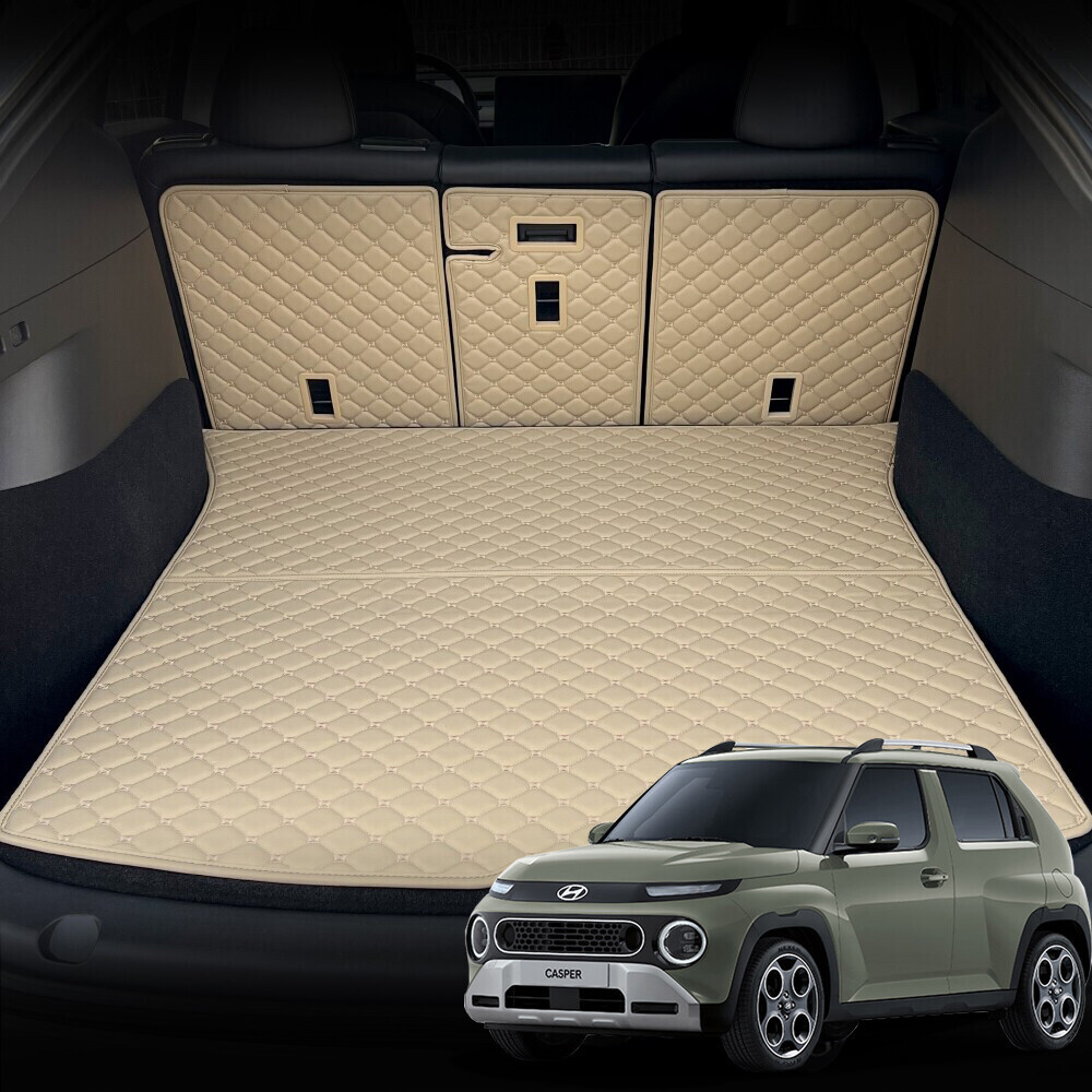 컨셉토 가죽 퀼팅 캐스퍼(더뉴 캐스퍼) 가솔린 전용 등커버 트렁크 매트 [단품]
