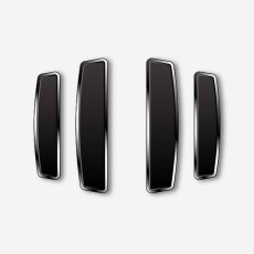 블랙 쉴드 엠블럼 도어가드 NO LOGO version