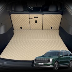 컨셉토 가죽 퀼팅 디 올뉴 팰리세이드 LX3 전용 3열 등커버 트렁크매트 세트 (2025.1~)