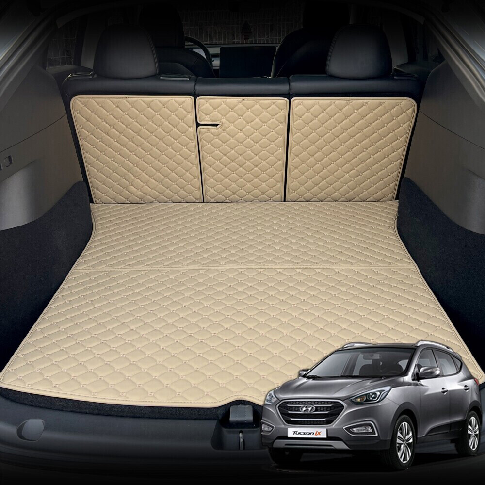컨셉토 가죽 퀼팅 투싼 IX 전용 등커버 트렁크매트 세트