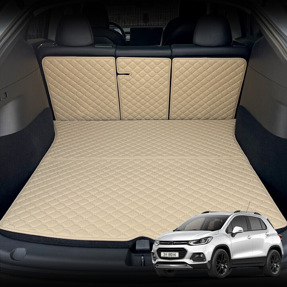 컨셉토 가죽 퀼팅 트랙스 전용 등커버 트렁크매트 세트