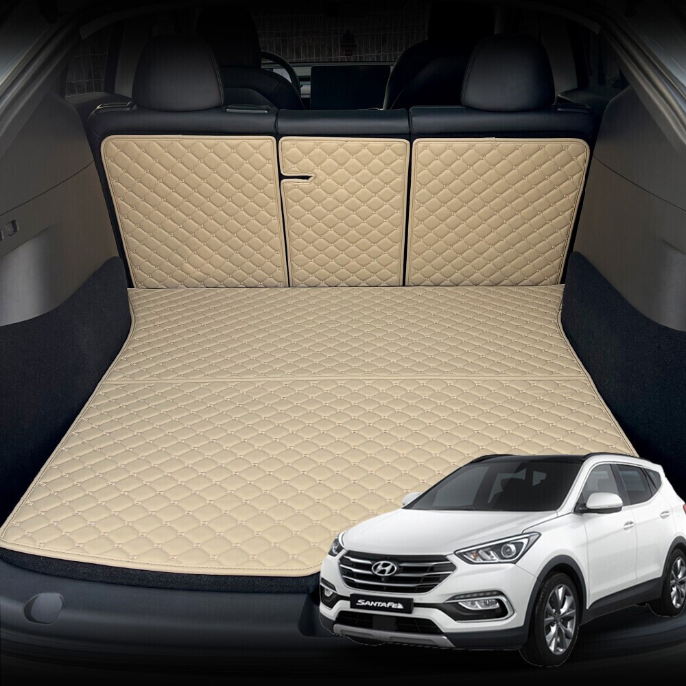 컨셉토 가죽 퀼팅 싼타페DM (프라임 공용) 전용 등커버 트렁크매트 세트