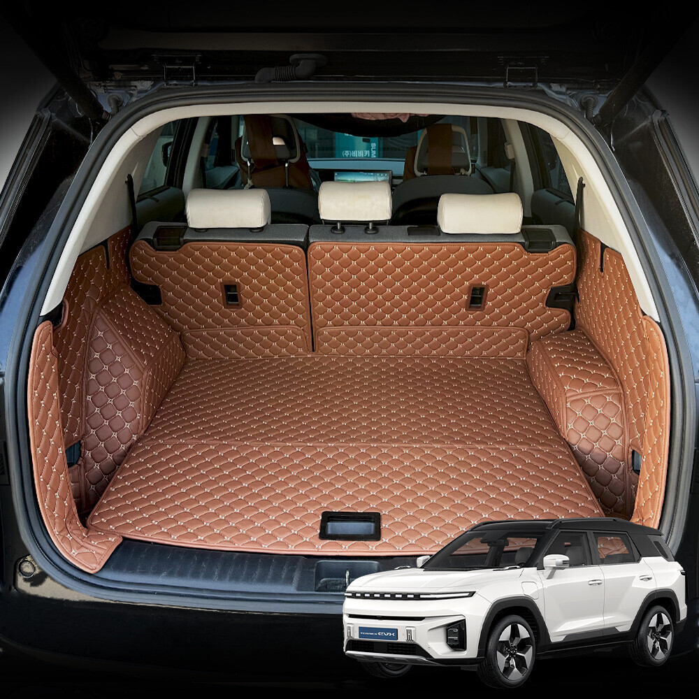 컨셉토 3D 가죽 퀼팅 토레스EVX 전용 풀커버 사이드트렁크 매트 세트