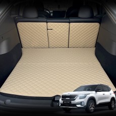 컨셉토 가죽 퀼팅 셀토스 전용 등커버 트렁크매트 세트