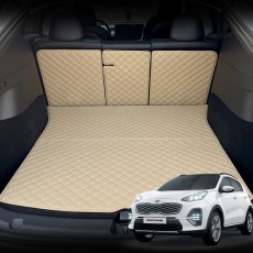 컨셉토 가죽 퀼팅 스포티지 QL 전용 등커버 트렁크매트 세트