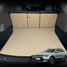 컨셉토 가죽 퀼팅 디 올뉴 니로 전용 등커버 트렁크매트 세트