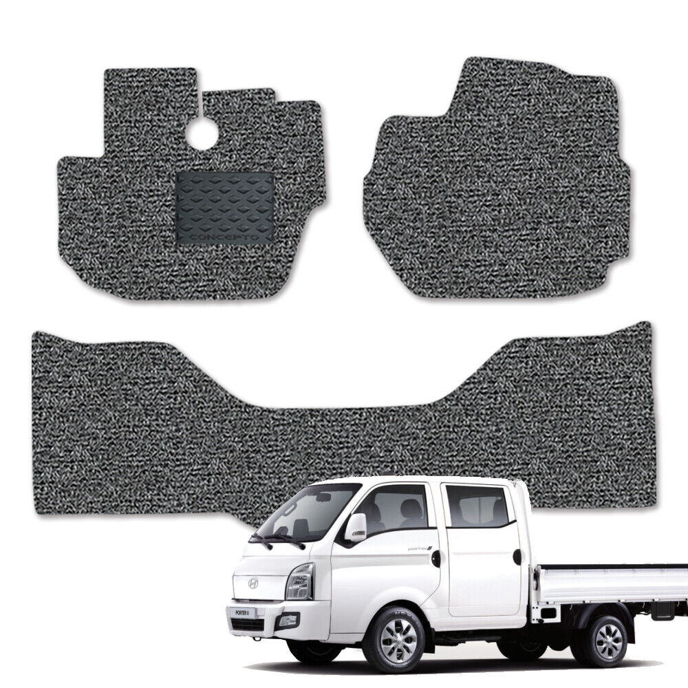 컨셉토디자인 풀확장형 코일매트 포터 포터2 더블캡 1열2열 세트