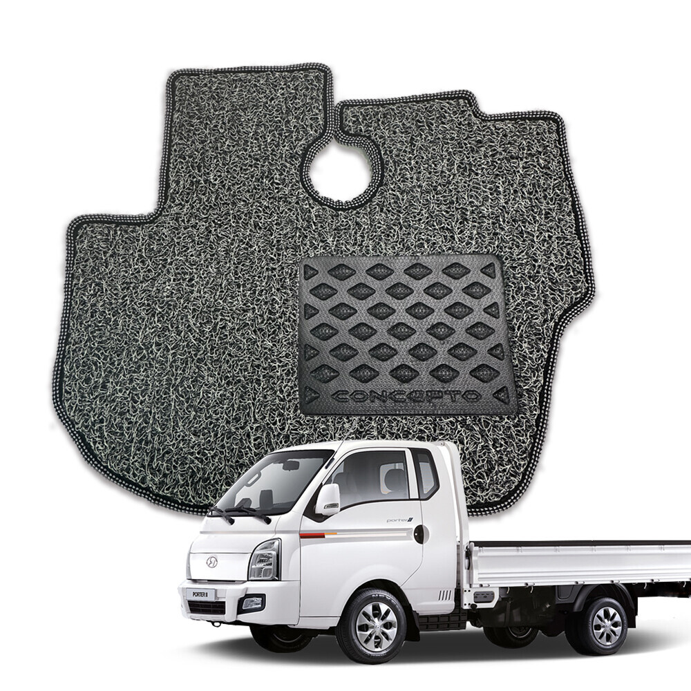 컨셉토디자인 엣지확장형 코일매트 포터 운전석1p (EV 디젤 LPG 전모델 호환 공용)