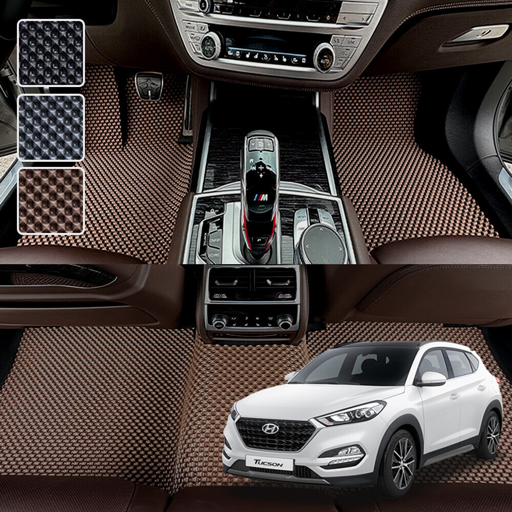 올뉴 투싼 전용 3D 엠보싱 차세대 고무매트 1열2열 세트