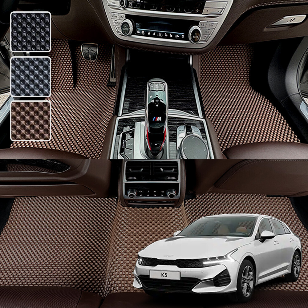 K5 전용 3D 엠보싱 차세대 고무매트 1열2열 세트