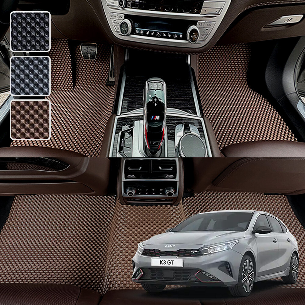 K3 GT 전용 3D 엠보싱 차세대 고무매트 1열2열 세트