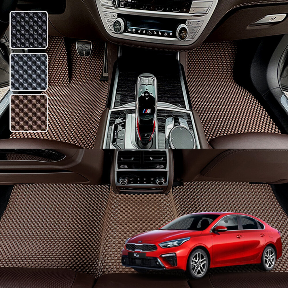 K3 BD 전용 3D 엠보싱 차세대 고무매트 1열2열 세트