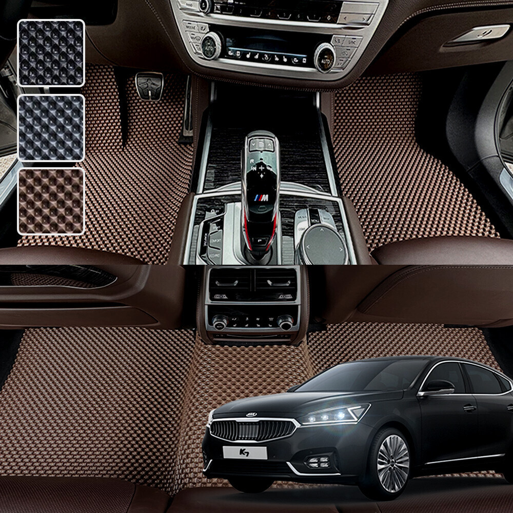 K7 전용 3D 엠보싱 차세대 고무매트 1열2열 세트