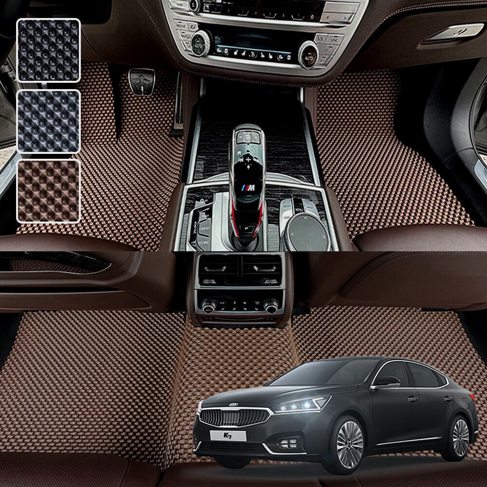 올뉴 K7 전용 3D 엠보싱 차세대 고무매트 1열2열 세트