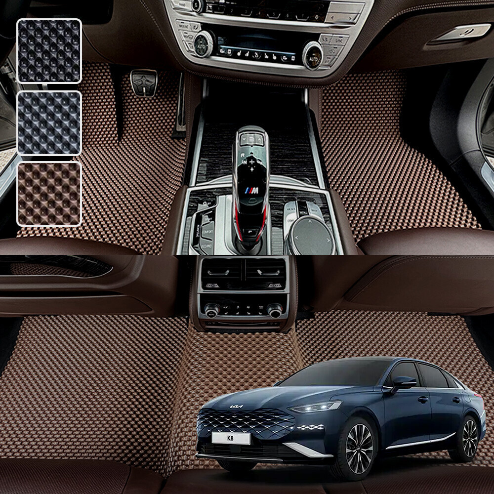 K8 전용 3D 엠보싱 차세대 고무매트 1열2열 세트 (페리 공용)