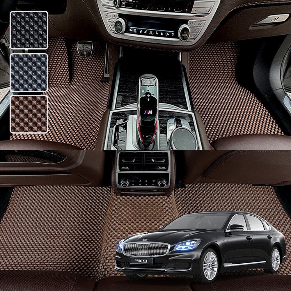 K9 전용 3D 엠보싱 차세대 고무매트 1열2열 세트