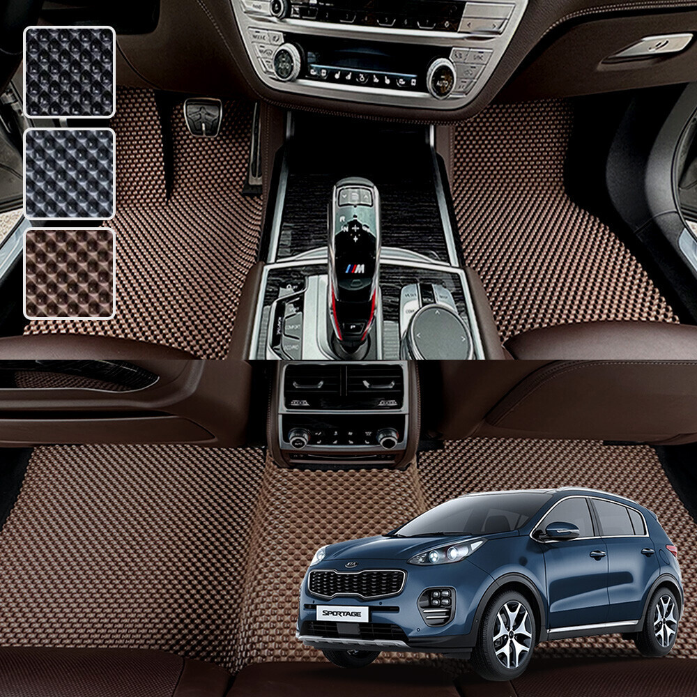 올뉴 스포티지 QL 전용 3D 엠보싱 차세대 고무매트 1열2열 세트