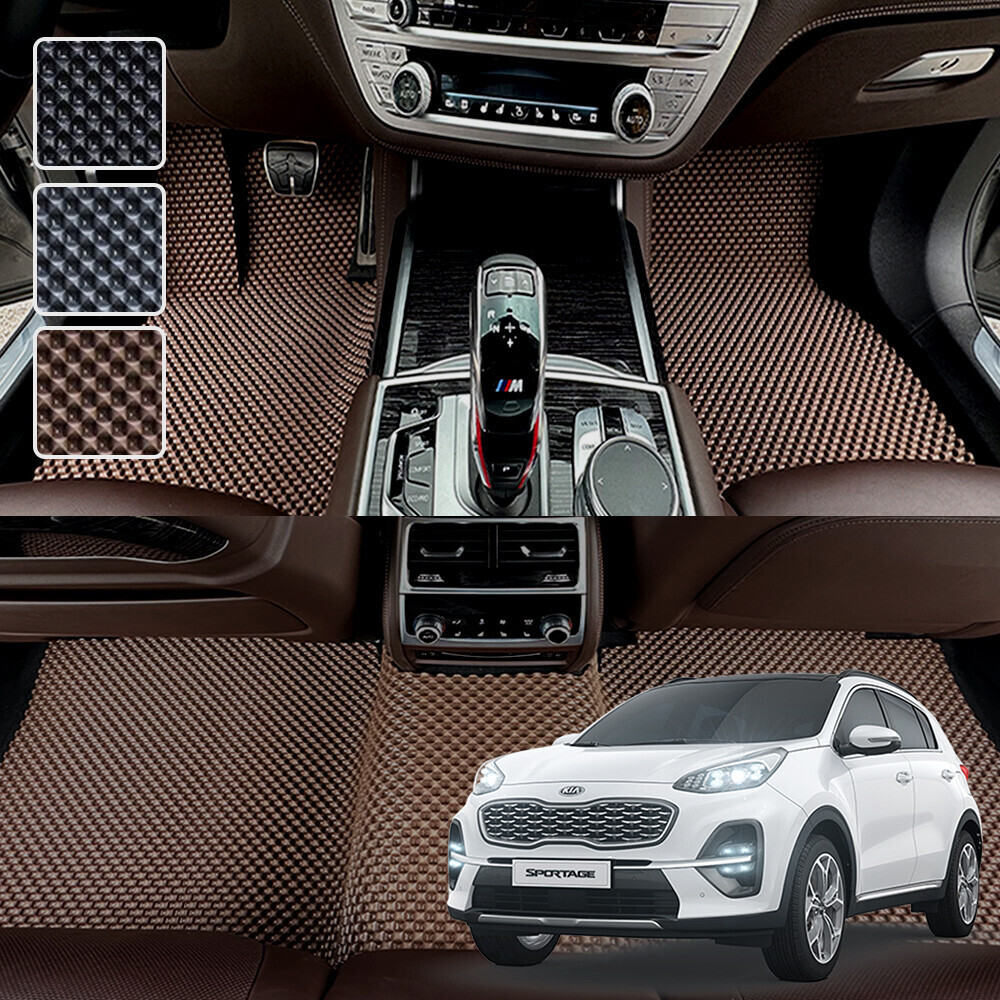 스포티지 더볼드 전용 3D 엠보싱 차세대 고무매트 1열2열 세트
