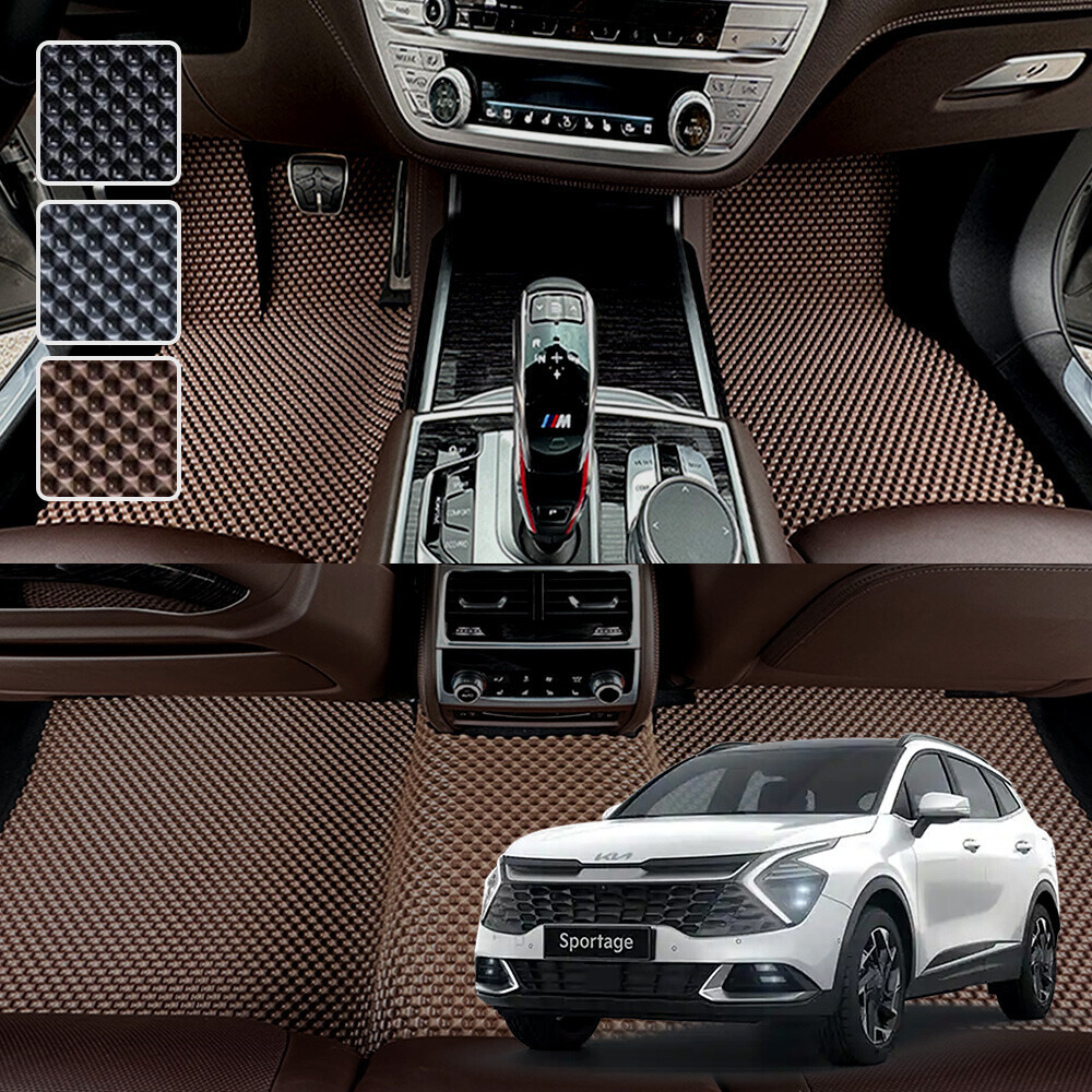 스포티지 NQ5 전용 3D 엠보싱 차세대 고무매트 1열2열 세트