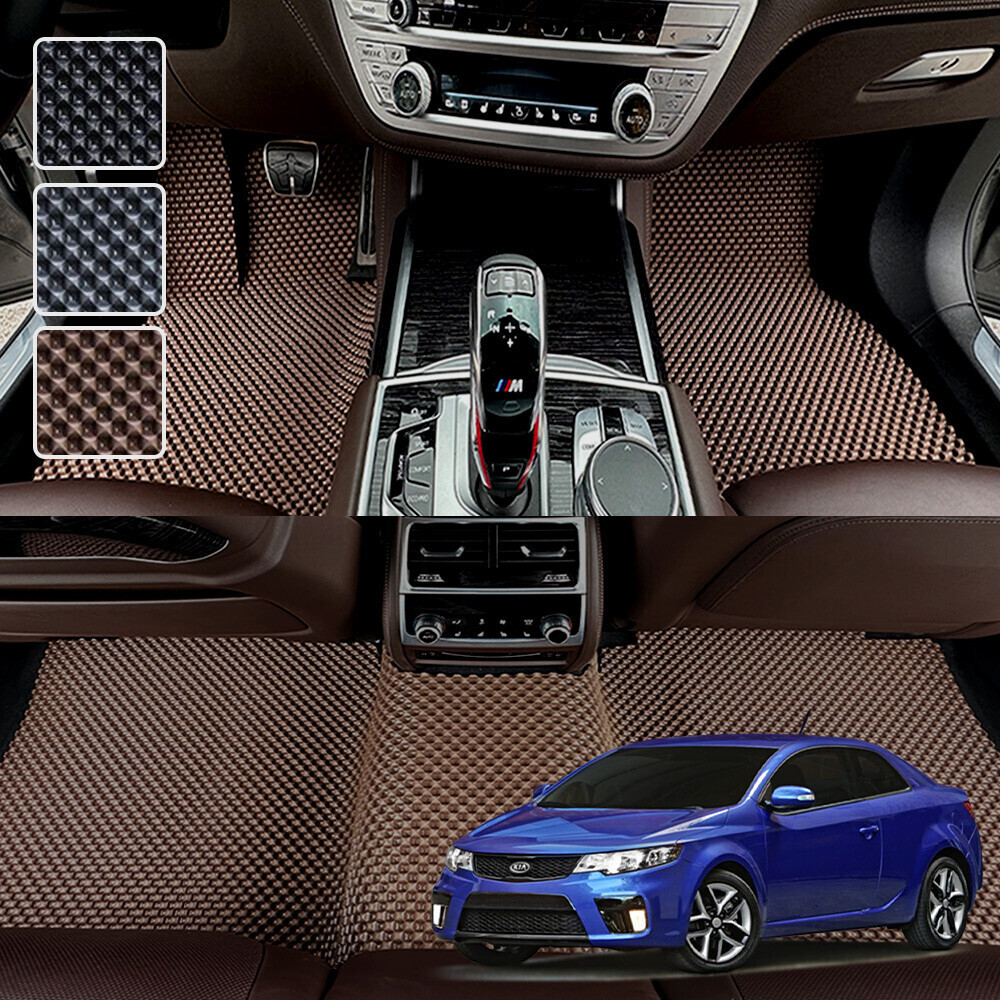 포르테 쿱 전용 3D 엠보싱 차세대 고무매트 1열2열 세트