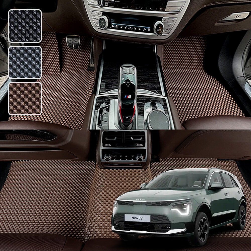 디 올뉴 니로 EV 전용 3D 엠보싱 차세대 고무매트 1열2열 세트