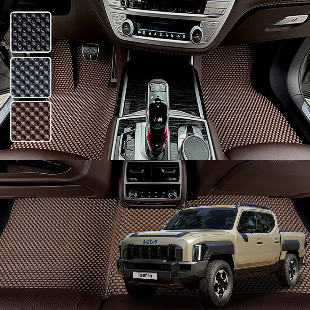 타스만 전용 3D 엠보싱 차세대 고무매트 1열2열 세트