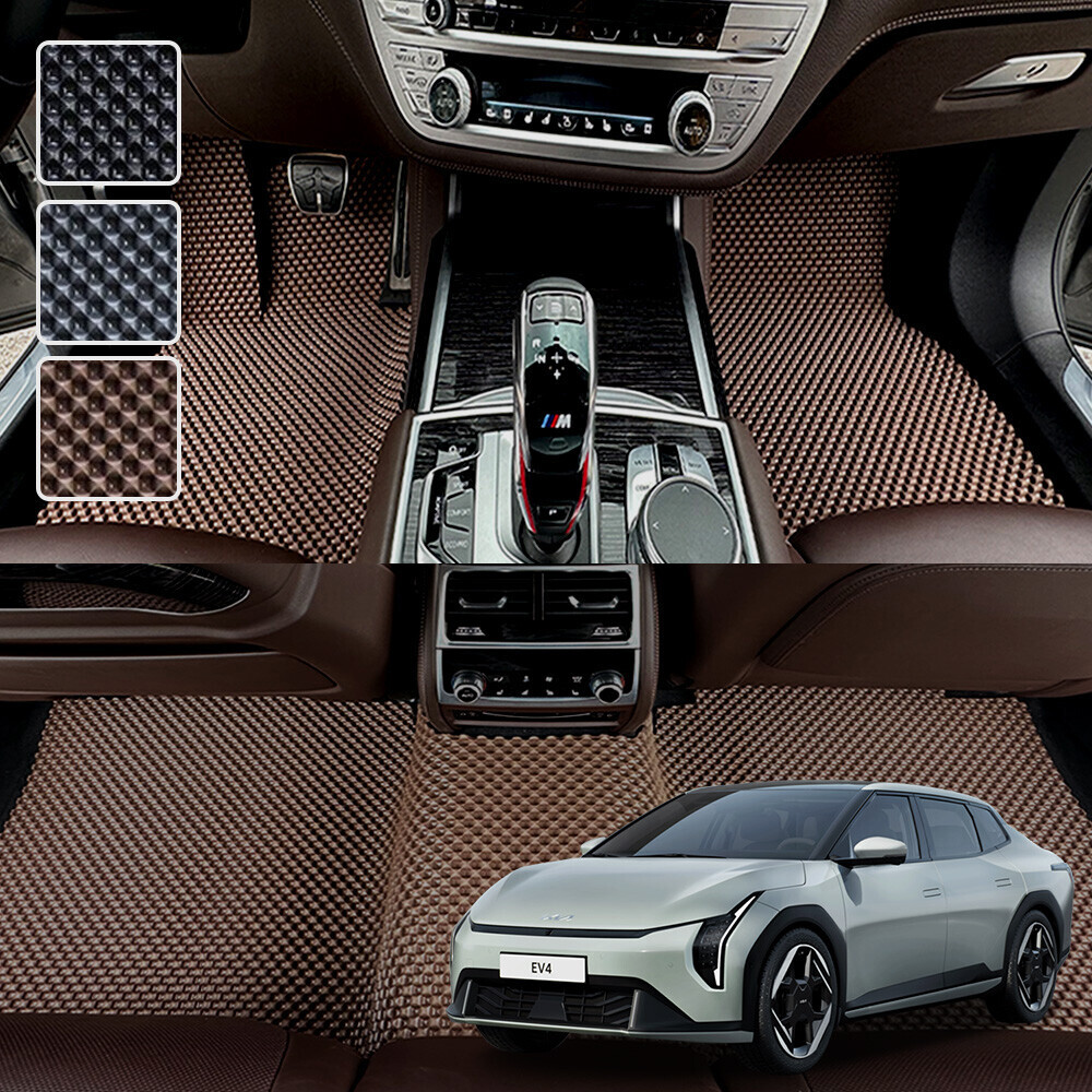 EV4 전용 3D 엠보싱 차세대 고무매트 1열2열 세트