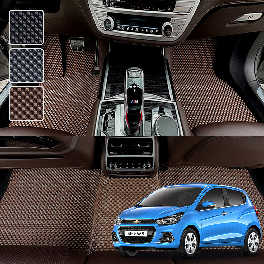 더넥스트 스파크 4세대 전용 3D 엠보싱 차세대 고무매트 1열2열 세트 (2015.9월이후)