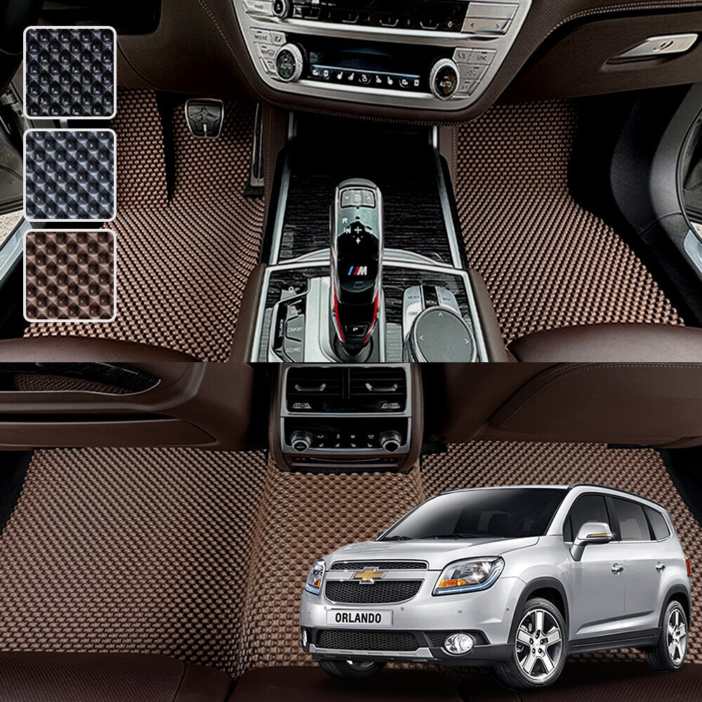 올란도 전용 3D 엠보싱 차세대 고무매트 1열2열 세트