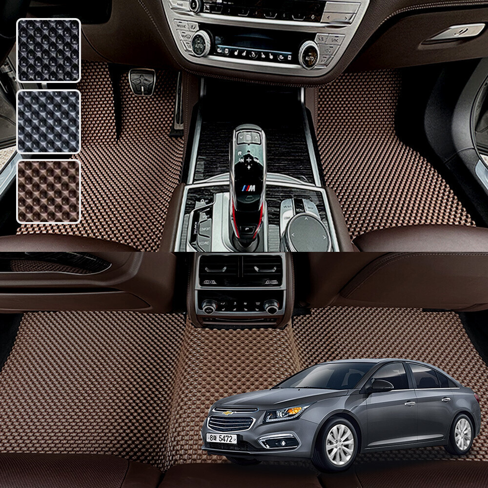 크루즈 전용 3D 엠보싱 차세대 고무매트 1열2열 세트