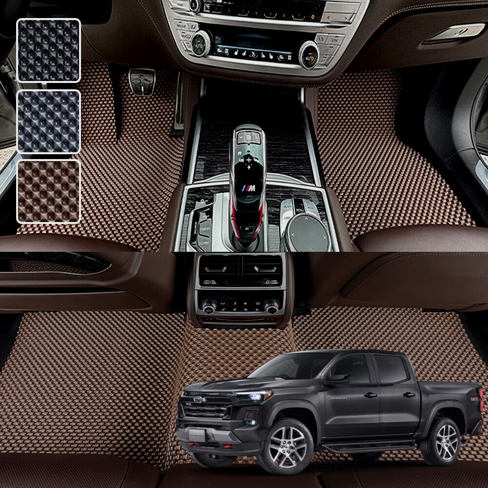 콜로라도 전용 3D 엠보싱 차세대 고무매트 1열2열 세트 (2019-2024.6)