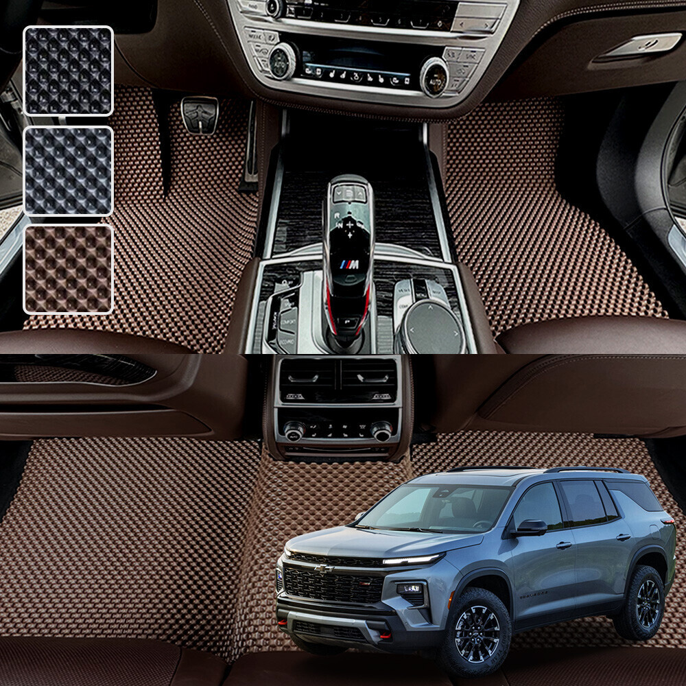 트래버스 전용 3D 엠보싱 차세대 고무매트 1열2열 세트