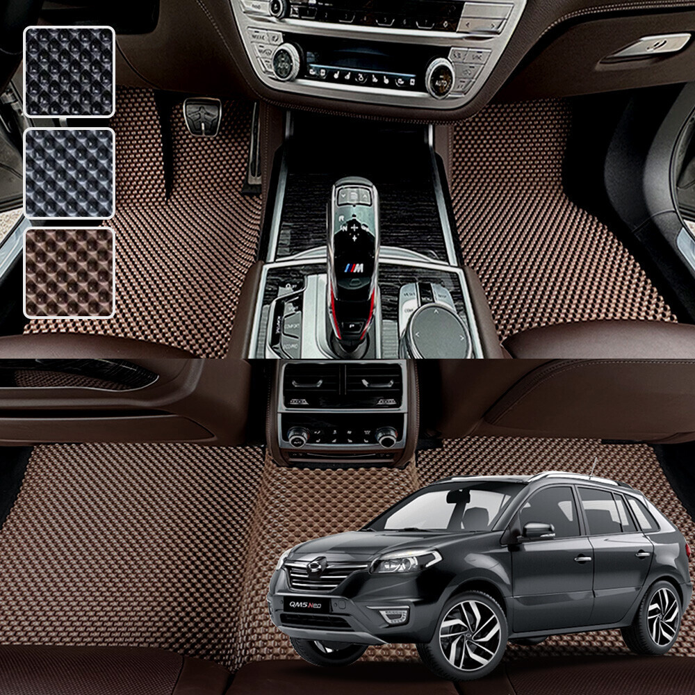 QM5 (2007~2016) 전용 3D 엠보싱 차세대 고무매트 1열2열 세트