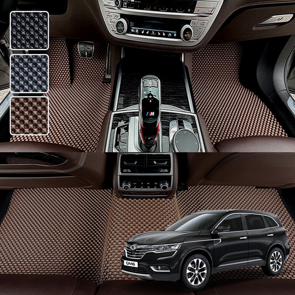 QM6 (2016~) 전용 3D 엠보싱 차세대 고무매트 1열2열 세트