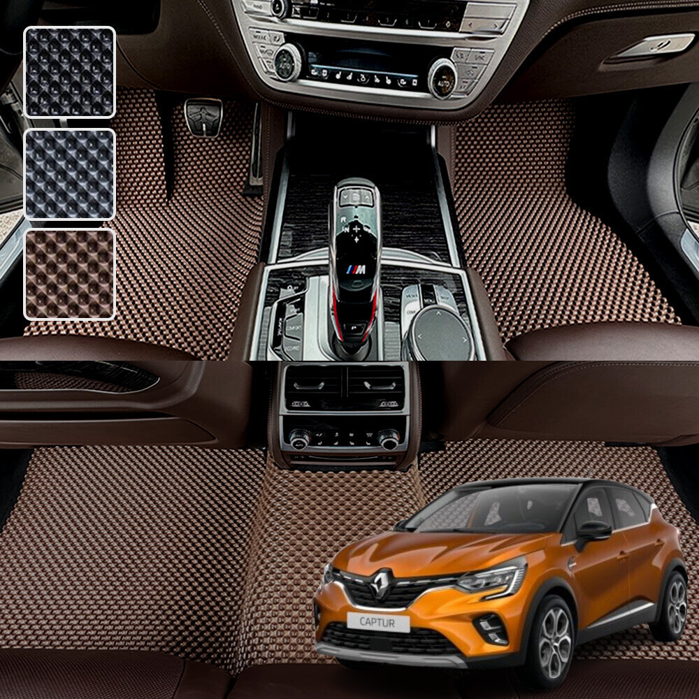 캡쳐 전용 3D 엠보싱 차세대 고무매트 1열2열 세트