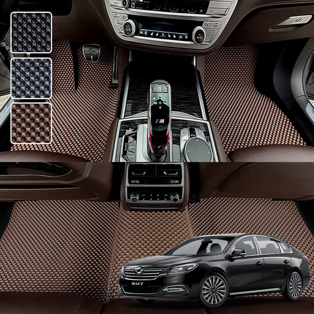 SM7 전용 3D 엠보싱 차세대 고무매트 1열2열 세트